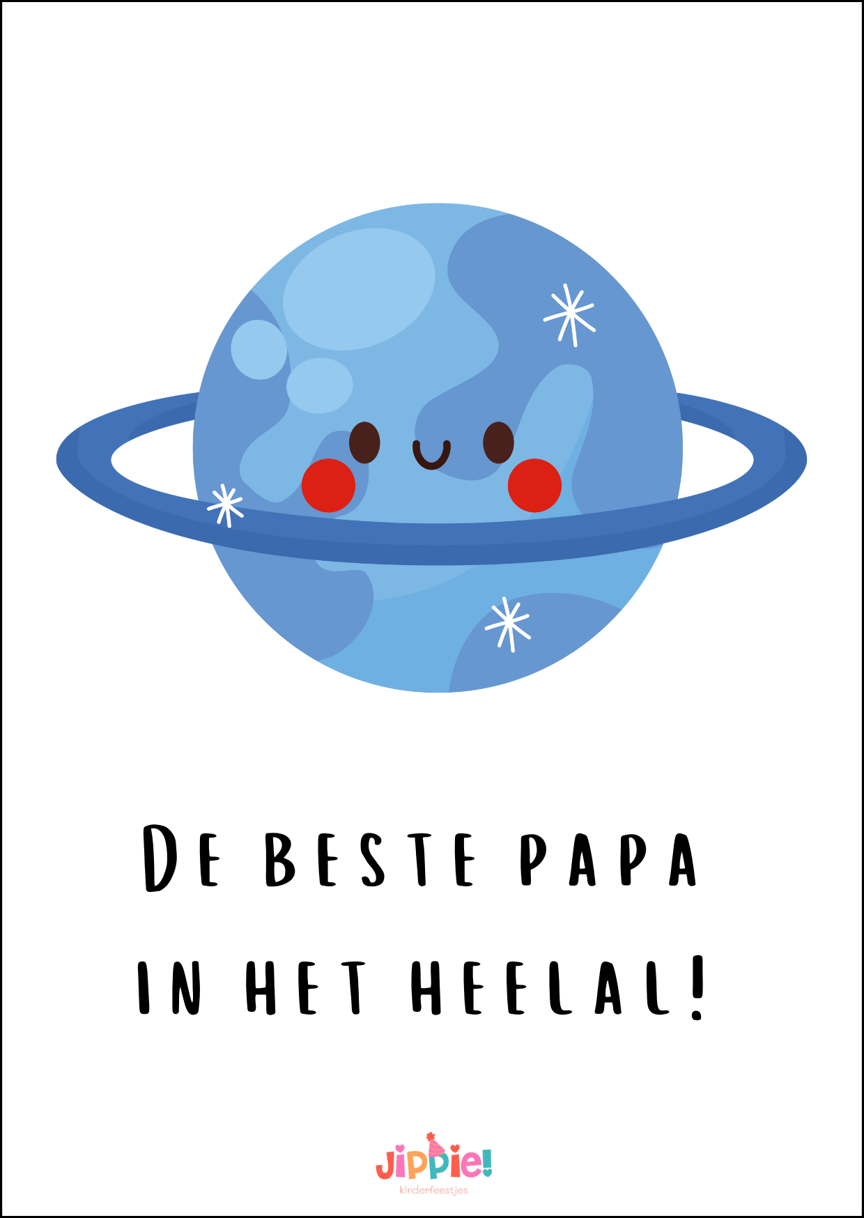 Vaderdagkaart De beste papa in het heelal!