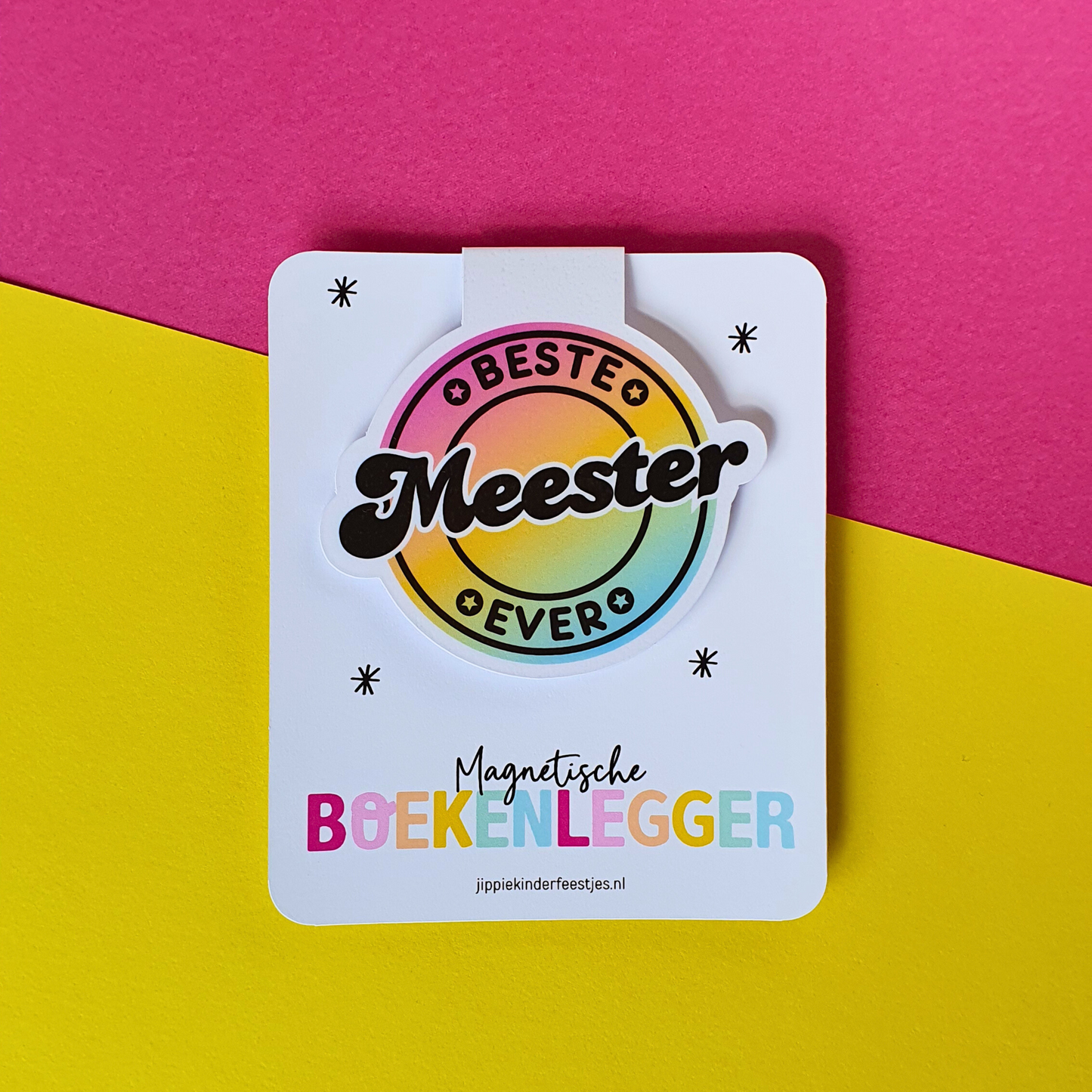 Magnetische boekenlegger 'Beste meester ever'