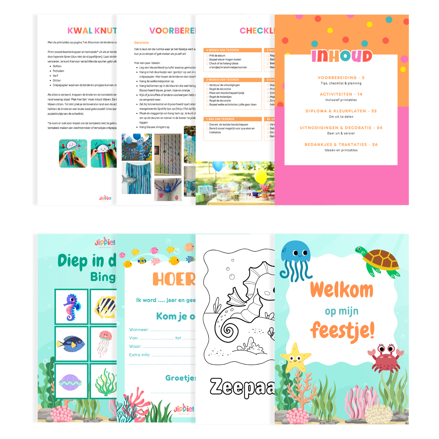 Een deel van de inhoud uit het draaiboek Diep in de zee