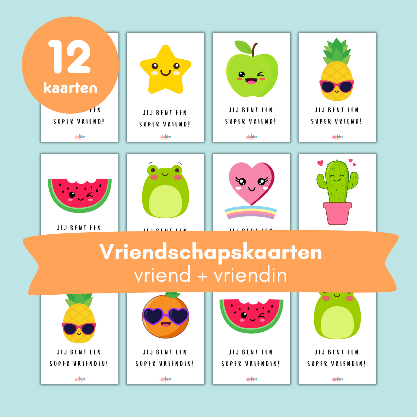 Vriendschapskaarten bundel vriend + vriendin