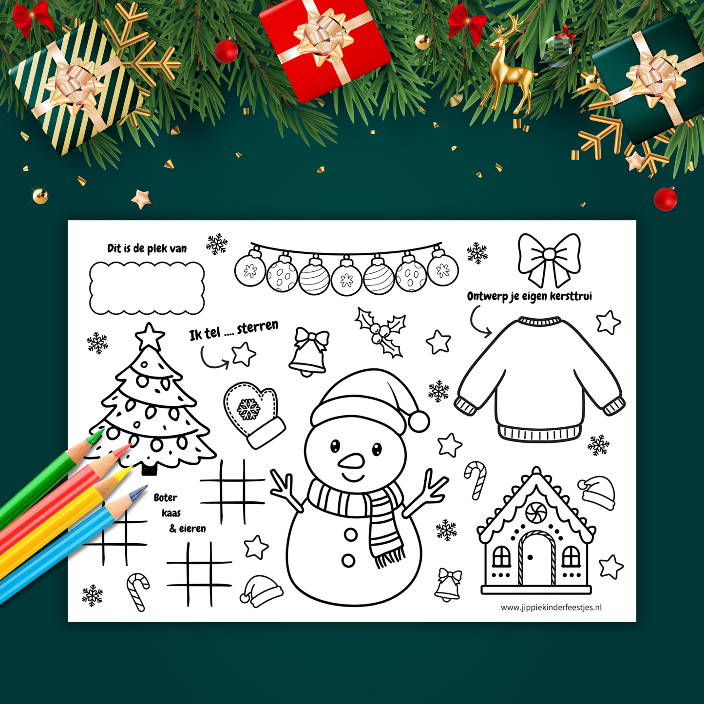 Kerst placemat