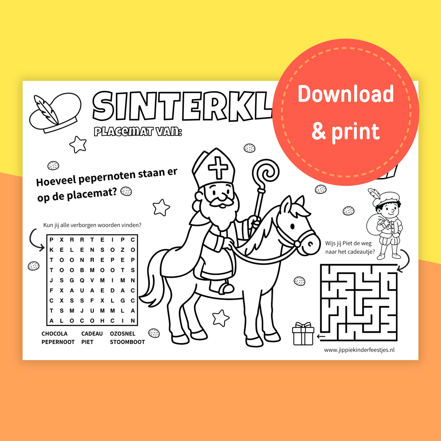 Sinterklaas placemat