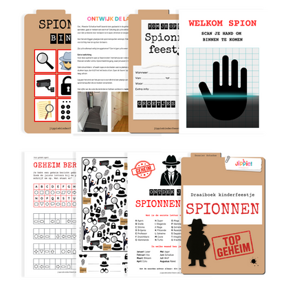 Draaiboek kinderfeestje thema Spionnen