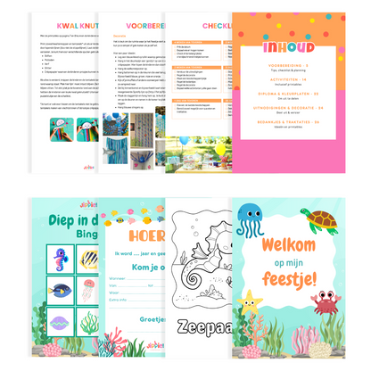 Een deel van de inhoud uit het draaiboek Diep in de zee